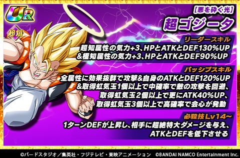 ドッカンバトル 極限Z覚醒『悪を砕く光 超ゴジータ』『蒼き光の鉄槌