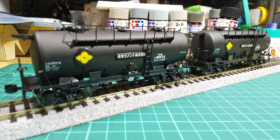 TOMIX HO組立キット 私有貨車タキ1900形 HO-737 組付け : クローゼット