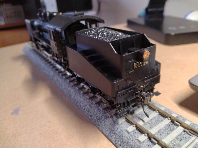 KATO HO C56 蒸気機関車 : クローゼットの中の鉄道模型