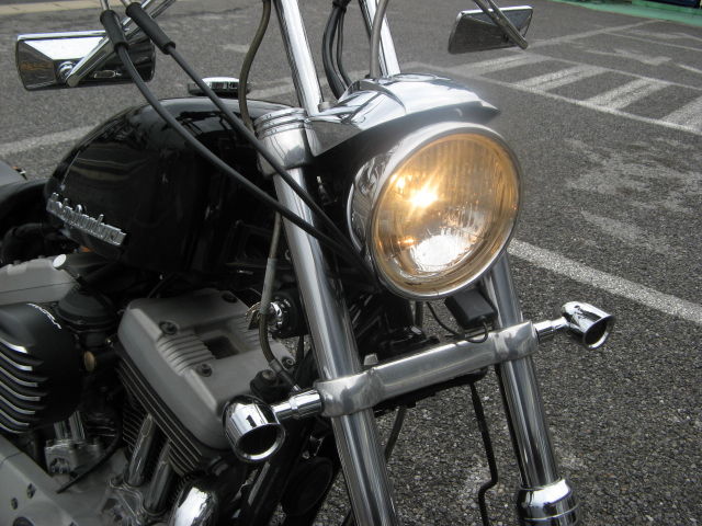 2004年式XL1200R スポーツスターにボンバーHIDヘッドライト取り付け