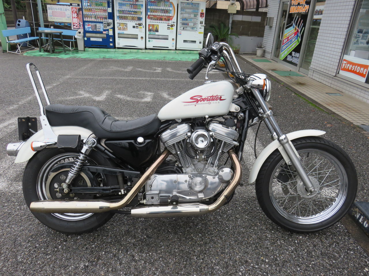 2002年式 ハーレーXL883 純正フロントフォーク ダブルディスク 39mm