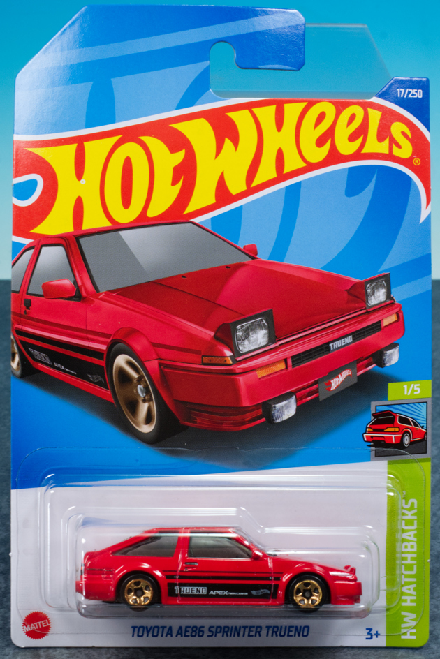 レビュー ホットウィール トヨタAE86スプリンター・トレノ（2022 赤