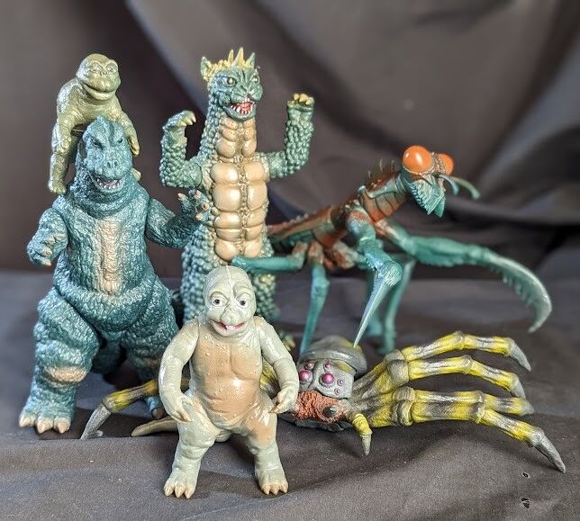 ゴジラ・ミニラ・クモンガ・カマキラス・ガバラ（Y・MSF）ソフビ6