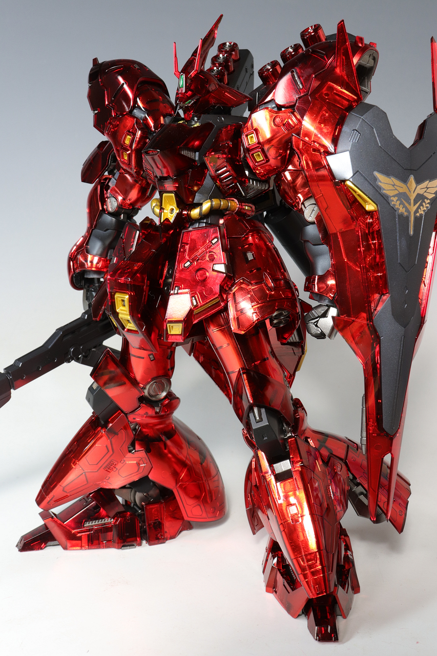 RG ガンダムベース限定 サザビー ［メカニカルコアメッキ］ 塗装/完成