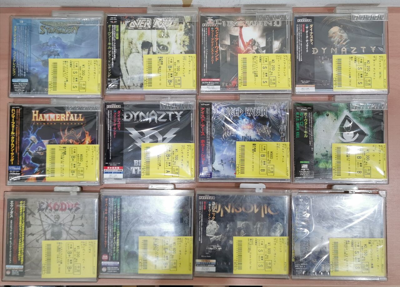 METAL】メロディックなものからスラッシュまで国内廃盤中古CD多数入荷