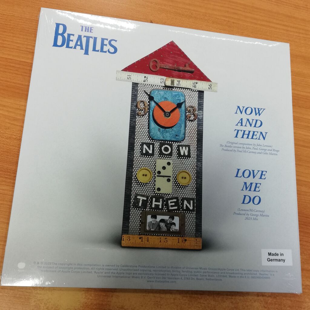 BEATLES NOW AND THEN 10インチ(未開封)入荷。ほかにもUS盤レコード未