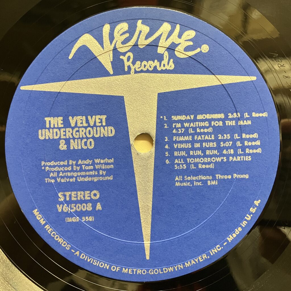 ロック中古レコード新入荷】「THE VELVET UNDERGROUND & NICO」米国
