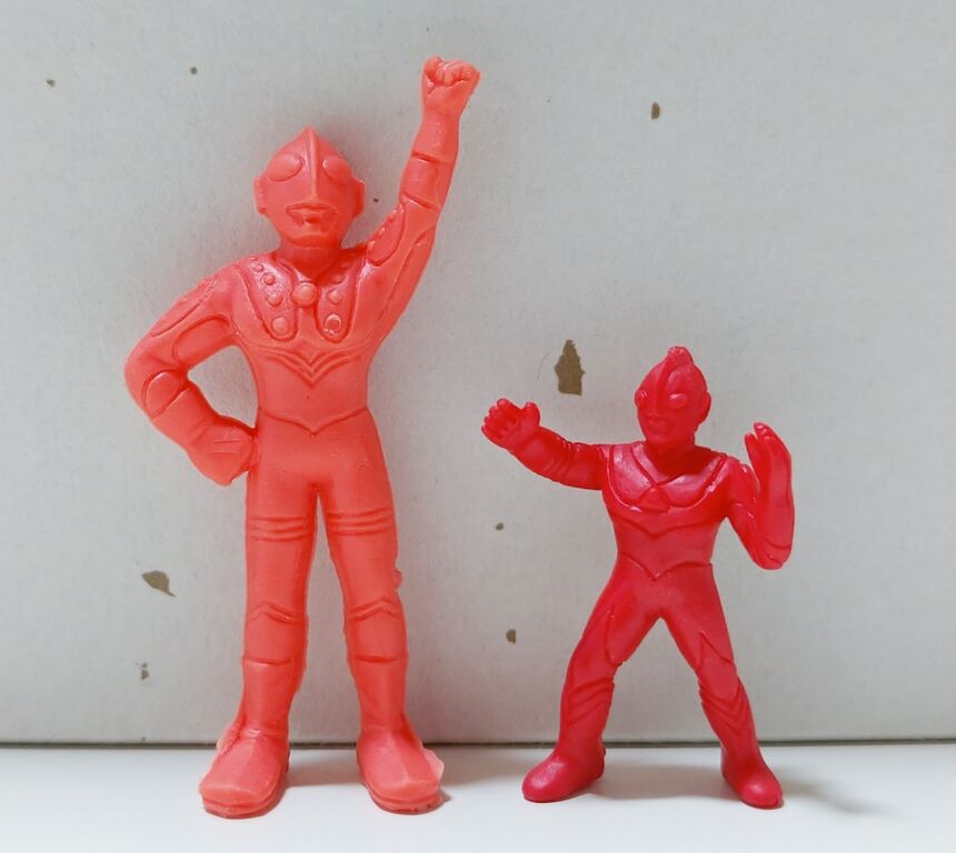 当時モノ SDウルトラマン倶部 消しゴム ウルトラマン＆セブンクリア