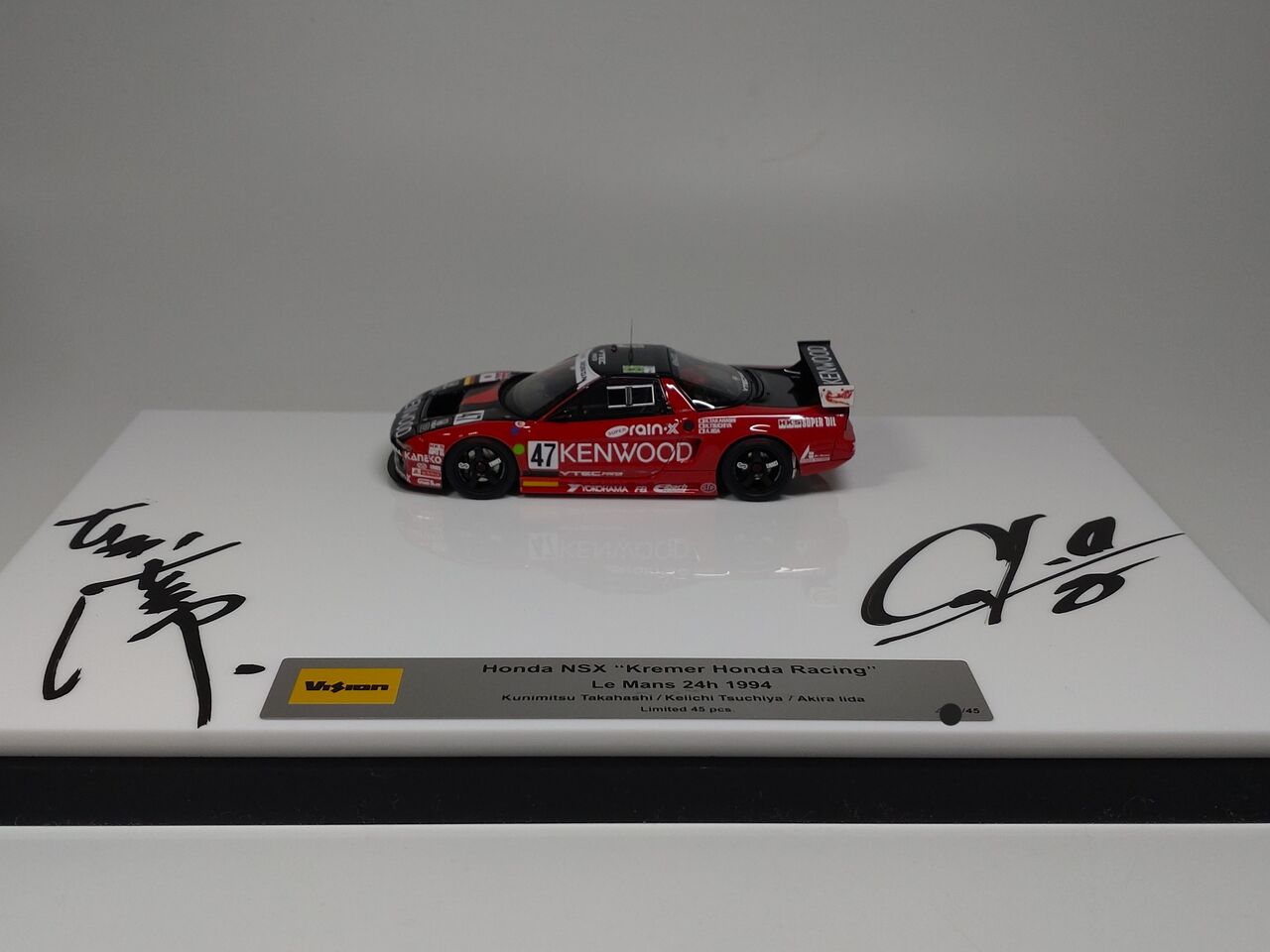 a 118-1】ホンダNSX Le Mans 1994 #47/直筆サイン入り a 118-1】ホンダ