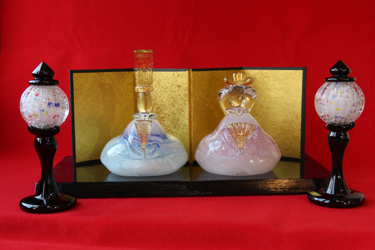 ガラスのお雛様入荷！：水口智貴（ぐらすたTOMO）通販もやってい