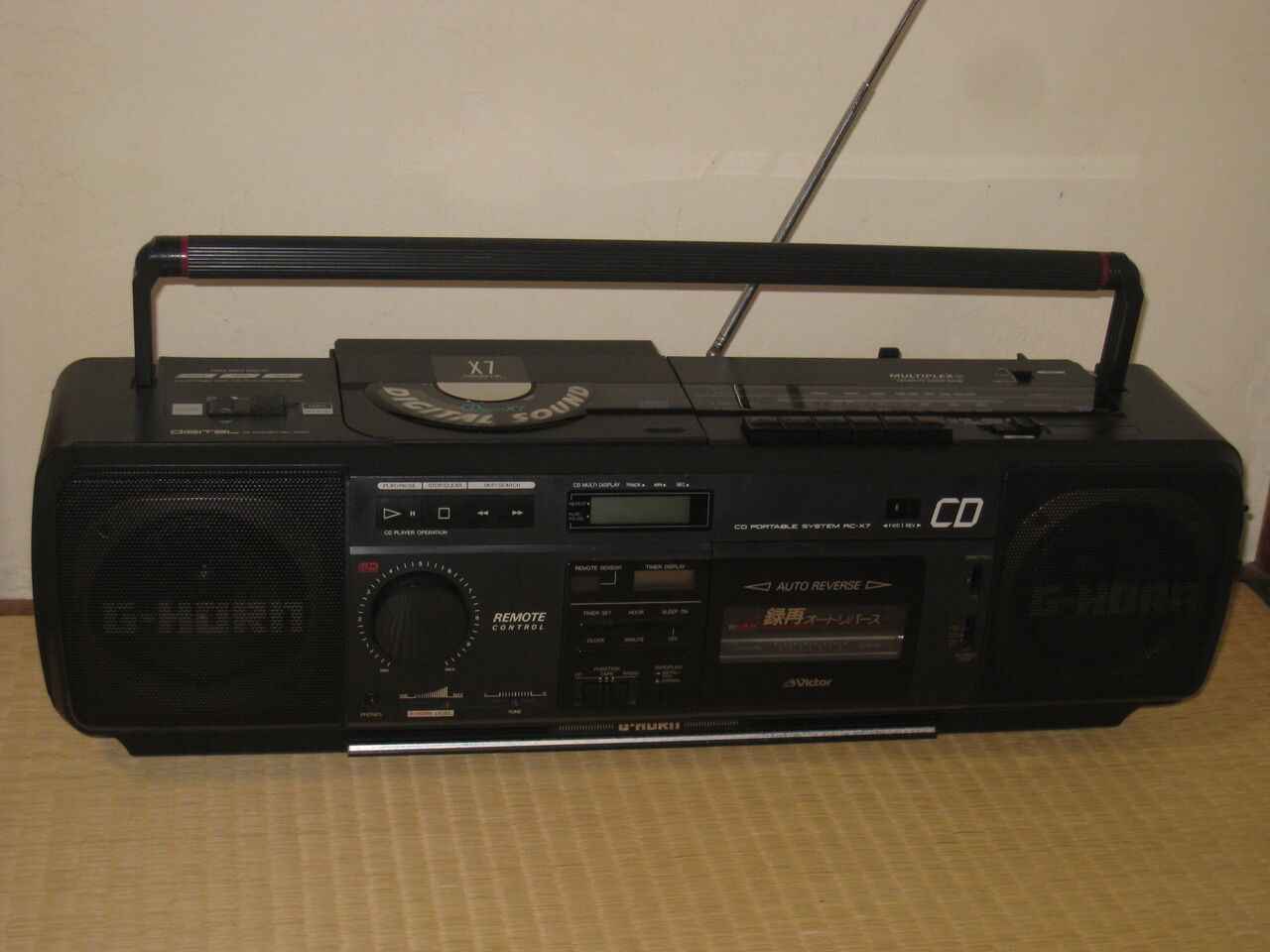 Victor CDラジカセ CDean X7 の修理 : 真空管ラジオ修理キッシー工房