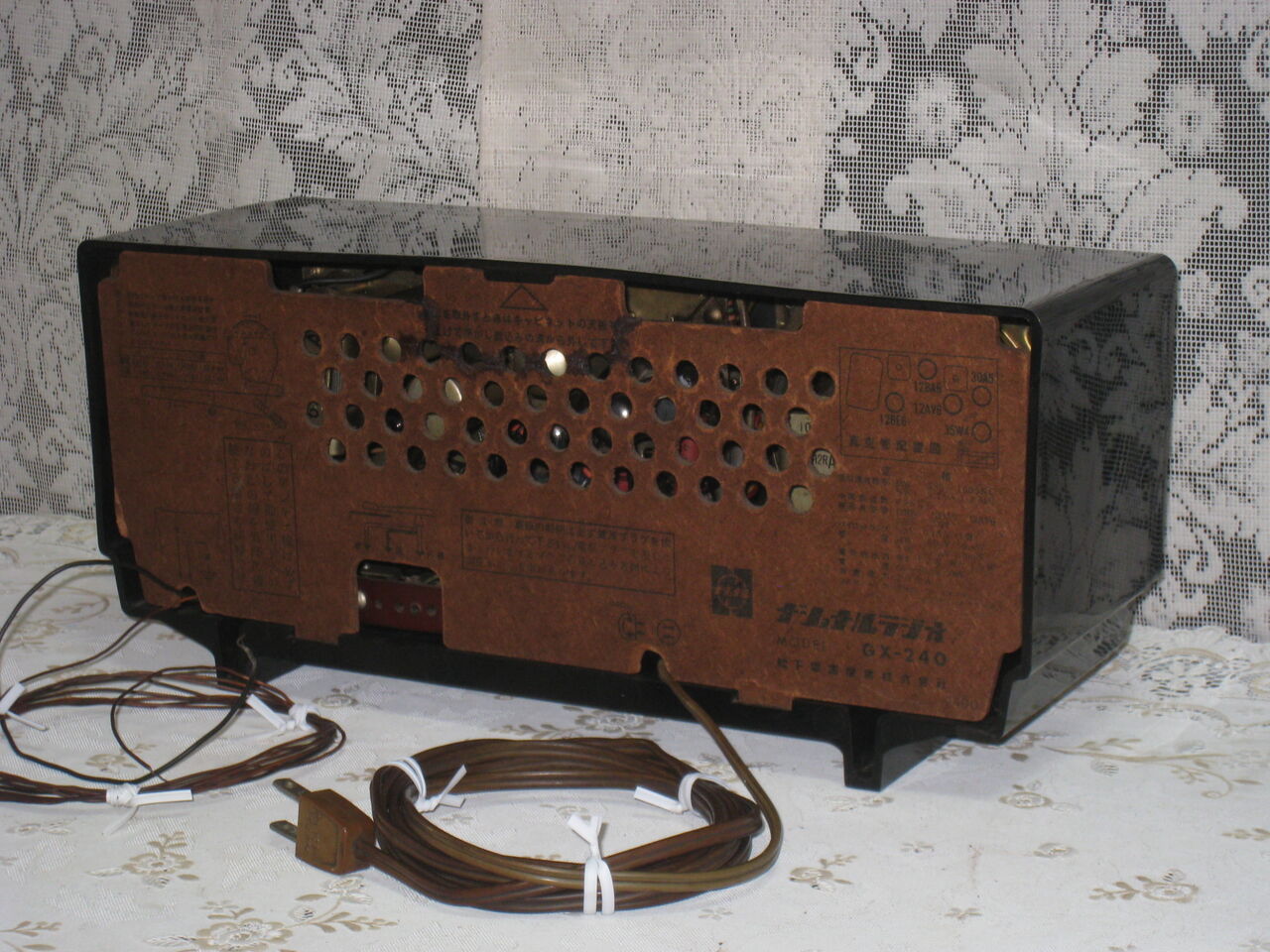 国産ナショナル真空管ラジオ GX-240 の修理・・・②完成 : 真空管