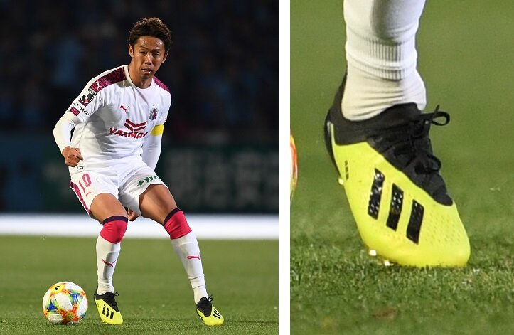 清武弘嗣がアディダス エックス19.2HGを着用！(ミドルモデルスパイク