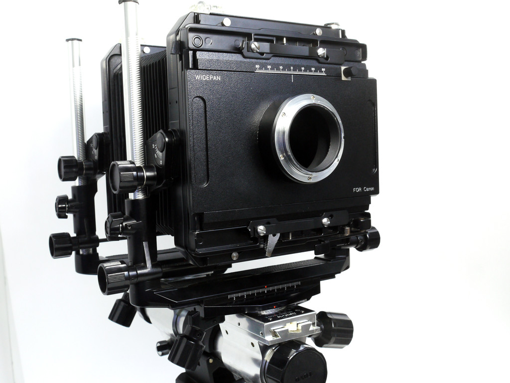 4x5フォルダDSLRスライドアダプタ キャノンEF ニコンF ソニーA