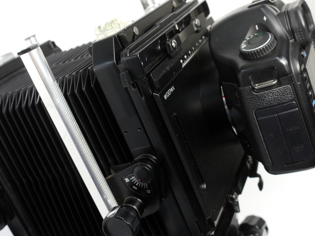 4x5フォルダDSLRスライドアダプタ キャノンEF ニコンF ソニーA