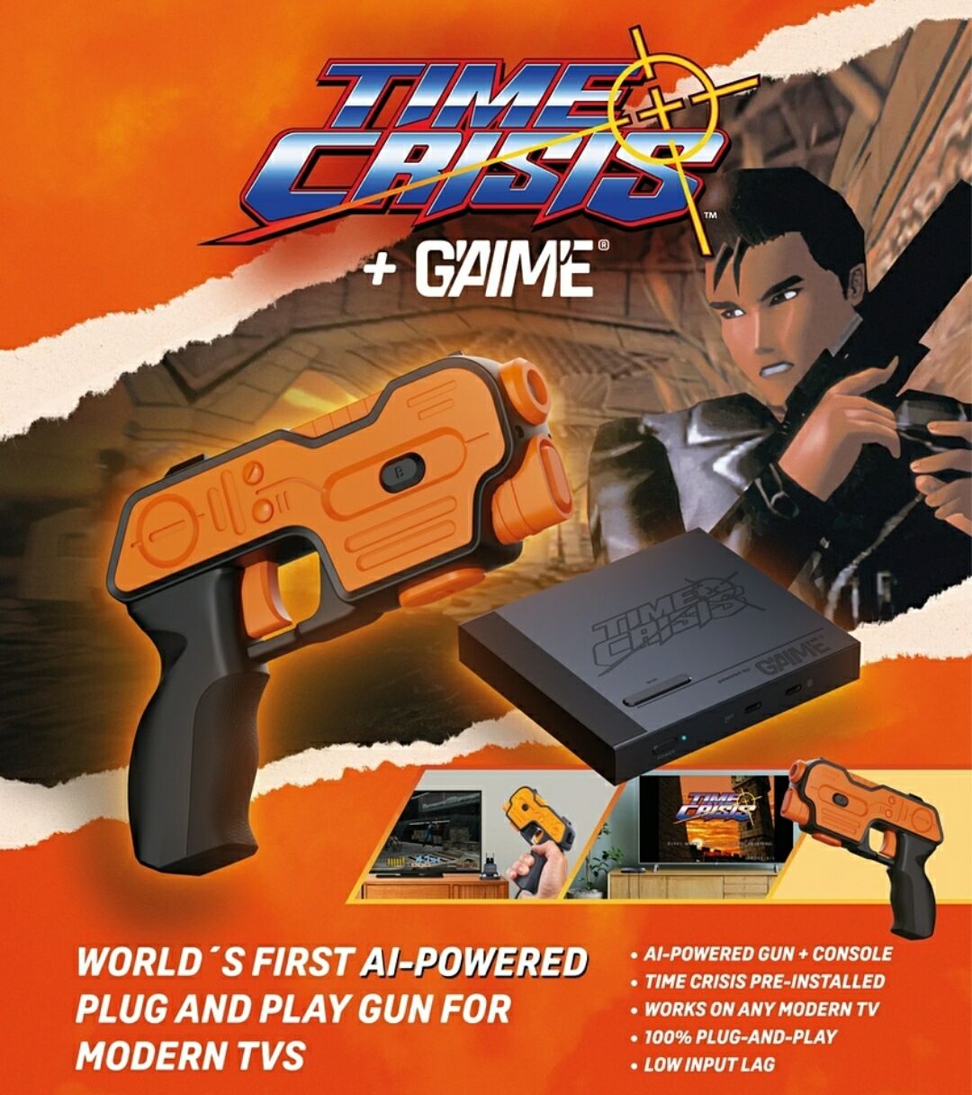 ナムコ「タイムクライシス」がプラグアンドプレイで登場！全ての液晶