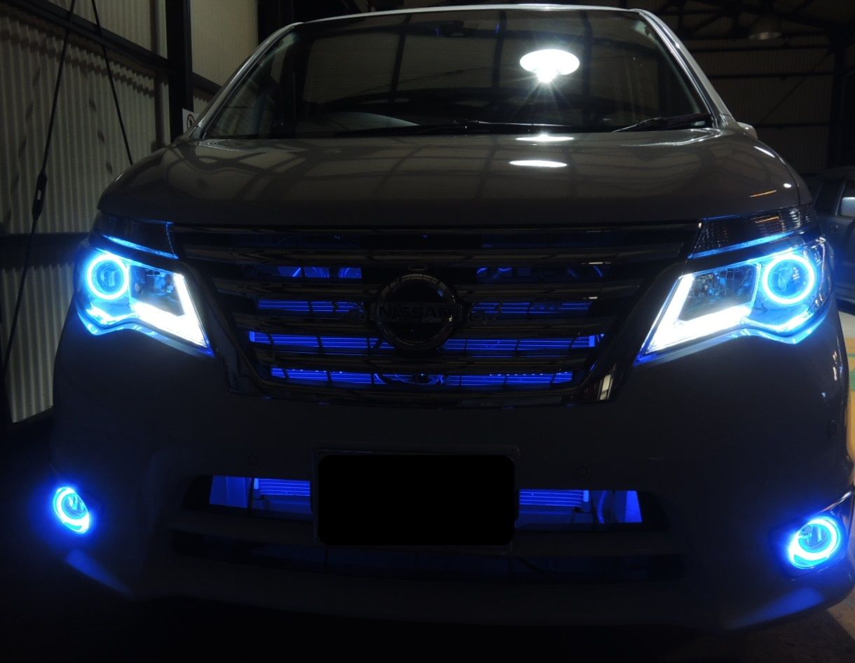 C26セレナ COBスタイルRGBイカリング取り付け。 : Illumista店長ブログ