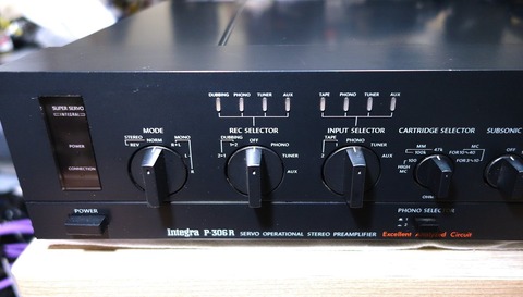SONY Integra P-306RS ステレオプリアンプ 通電確認のみ ONKYO Integra