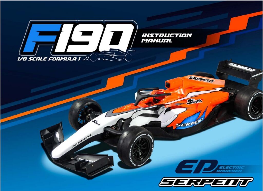 リアルすぎるF1、サーパント 1/8 電動4WD F1キット F190 : 真
