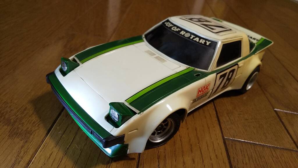 1980年頃【NIKKO セミデラコン 1/20 サバンナ RX-7】ホビラジ化向けに