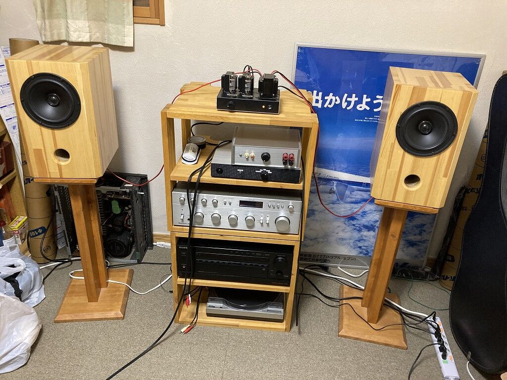 PCL86シングルアンプ、春日無線さんとぺるけさんシングルアンプPJ