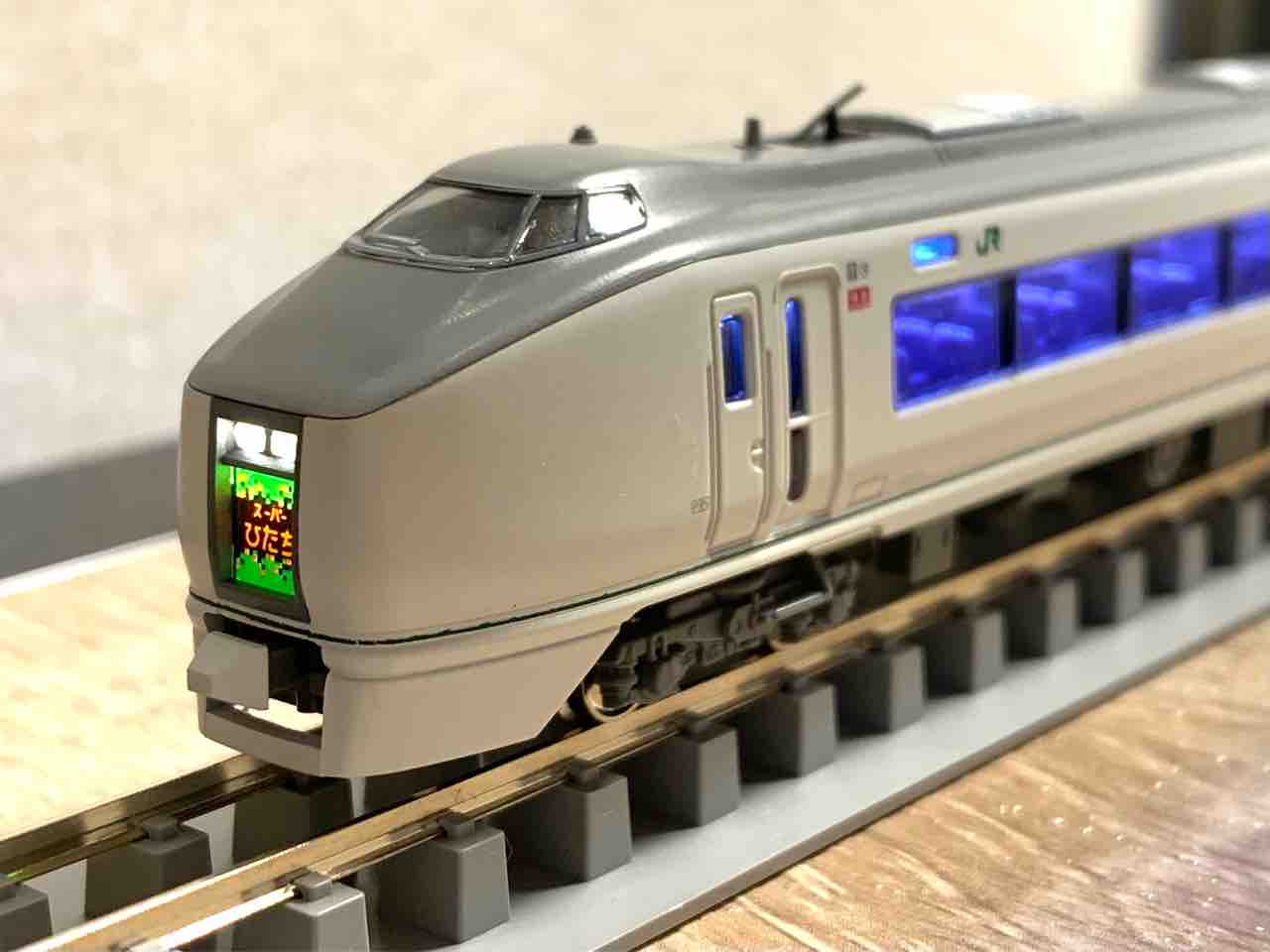 KATO 10-164.165 651系 ス−パ−ひたち基本、増結セット室内灯付 KATO