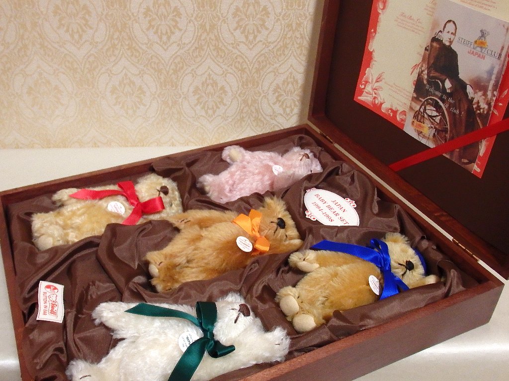 シュタイフ社・2000年日本限定 「ジャパン ・ベイビーベア セット