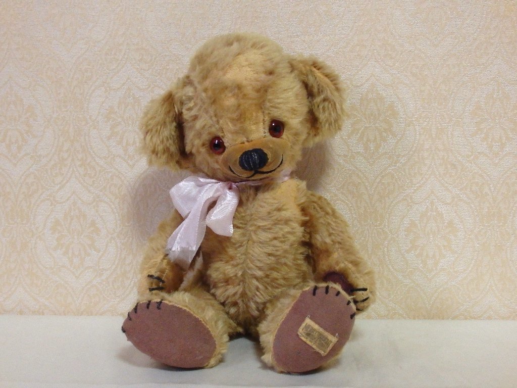 メリーソート社・60年代ビンテージ 「チーキーテディベア」37㎝ : よき