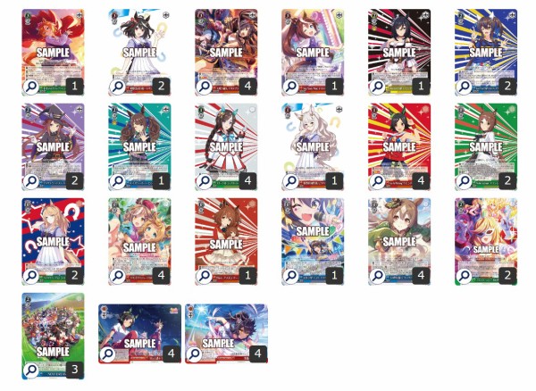 引退品ヴァイスシュヴァルツ ウマ娘デッキ7個+ディズニーデッキ セット