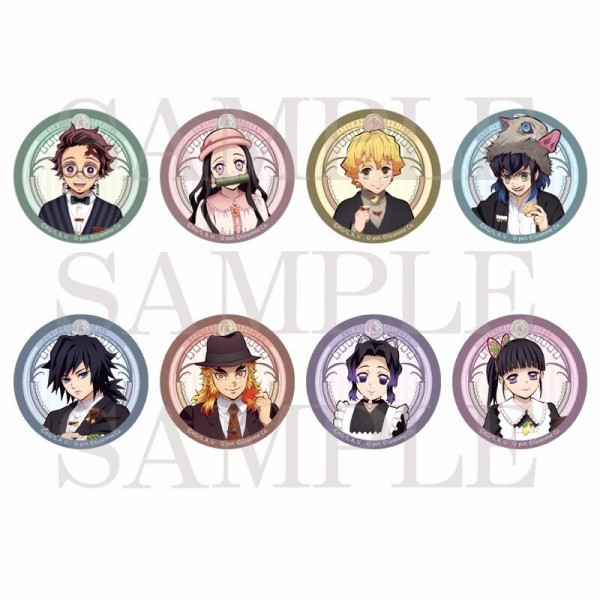 Q-pot.×鬼滅の刃 ランダム缶バッジ 第一弾 全8種 : 鬼滅の刃GOODS