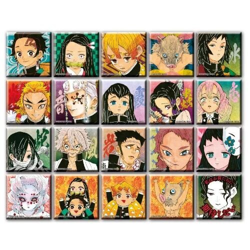 鬼滅の刃 スクエア缶バッジコレクション アナザーカラーVer．第1弾（全