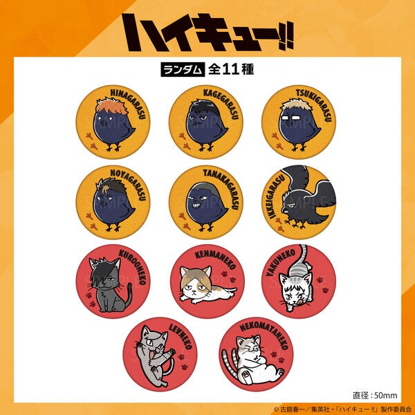 ハイキュー!! ランダム刺繍缶バッジ『劇場版ハイキュー!! ゴミ捨て場の