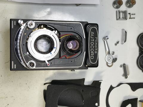 カメラ修理 minolta AUTOCORD（ミノルタ オートコード）の総合整備