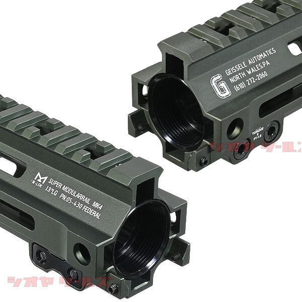 M4用 Geissele SMR MK4タイプ M-LOK 13inch FEDERAL ハンドガード OD