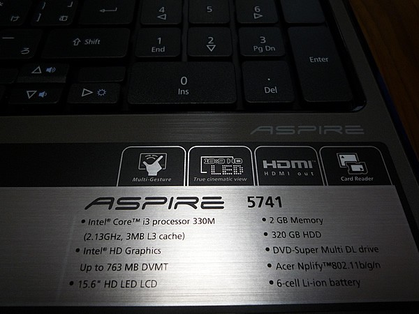 ACERのノートPC「Aspire 5741」レビュー : 鷲宮らき☆すた聖地巡礼レポ