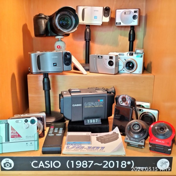 1987/昭和62/CASIO/VS-101/電子スチルビデオカメラ/28万画素/2インチ