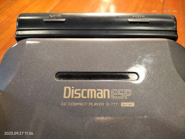 1995/平成7/SONY/D-777/Discman ESP/1vit DAC/AVLS/DBB/ガム型充電池を