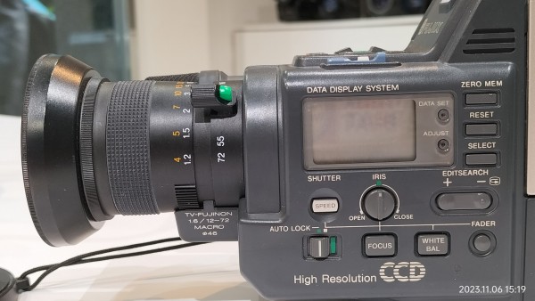 1988/昭和63/FUJIFILM/FUJIX-8 M600AF/8ミリビデオ/ファインダー固定