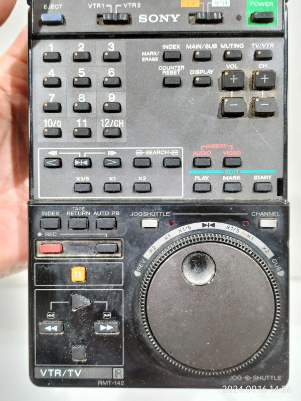 1986/昭和61/SONY/RMT-142/HF-900 MKⅡ専用リモコン/WIRELESS EDITOR
