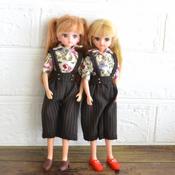 人気作家様 ドール服 パンツスーツ ブライス ヴィンテージリネン 人気