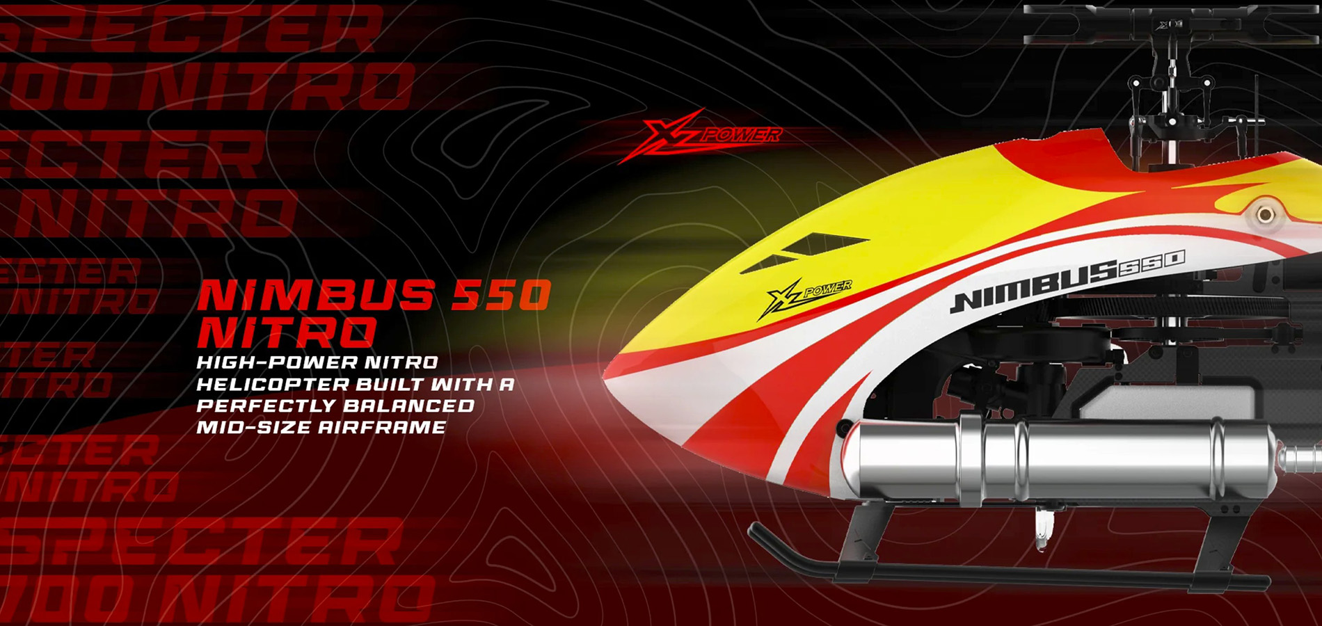 XLPower Nimbus 550 V2 Nitro KIT Helicopter | Live-Hobby.de