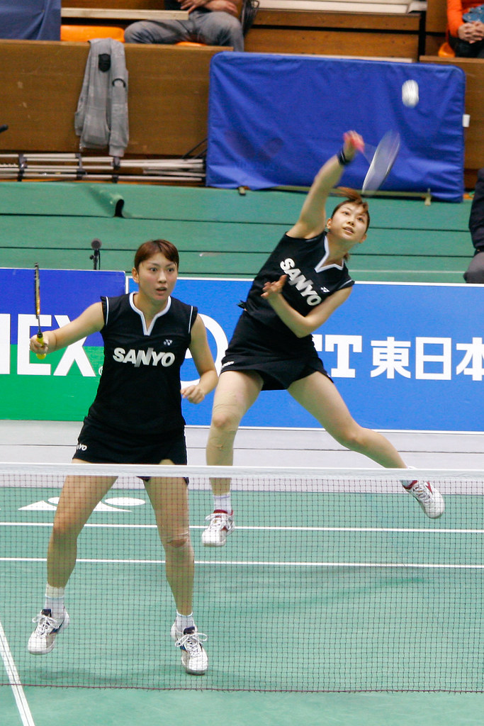 小椋久美子・潮田玲子＠2008 全日本総合バドミントン選手権大会