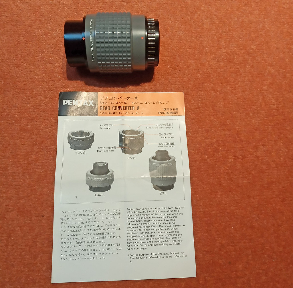 Rear Converter-A 2x-L Reviews - Pentax K-mount Teleconverters and