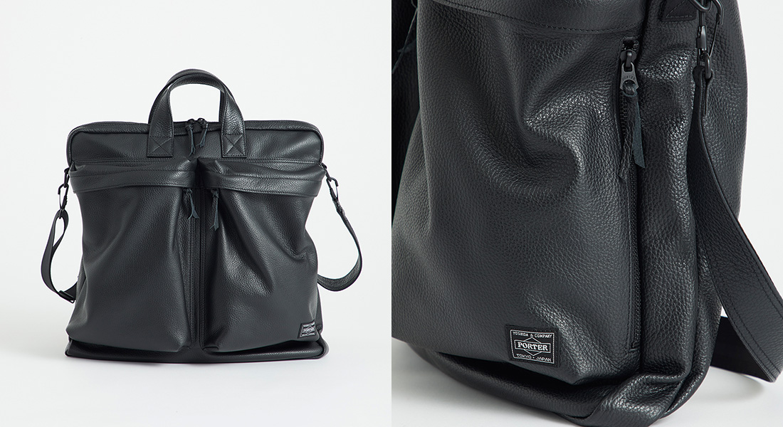上質なイタリアンレザーを使った大人仕様のヘルメットバッグ – PORTER