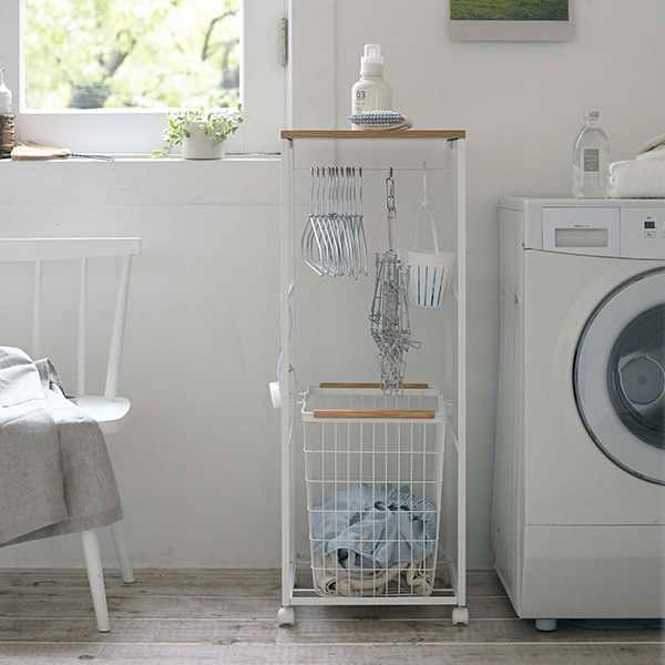 dショッピング |ランドリーワゴン tosca 天板付きランドリーワゴン
