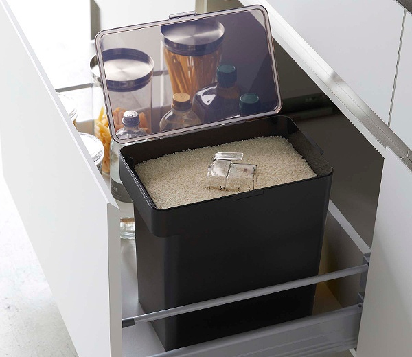 dショッピング |山崎実業 tower 密閉米びつ タワー 10kg 計量カップ付