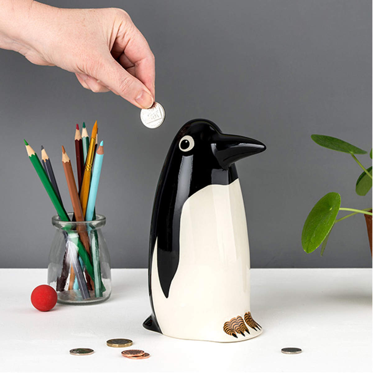 貯金箱 Hannah Turner Money box Penguin ペンギン （ ハンナターナー