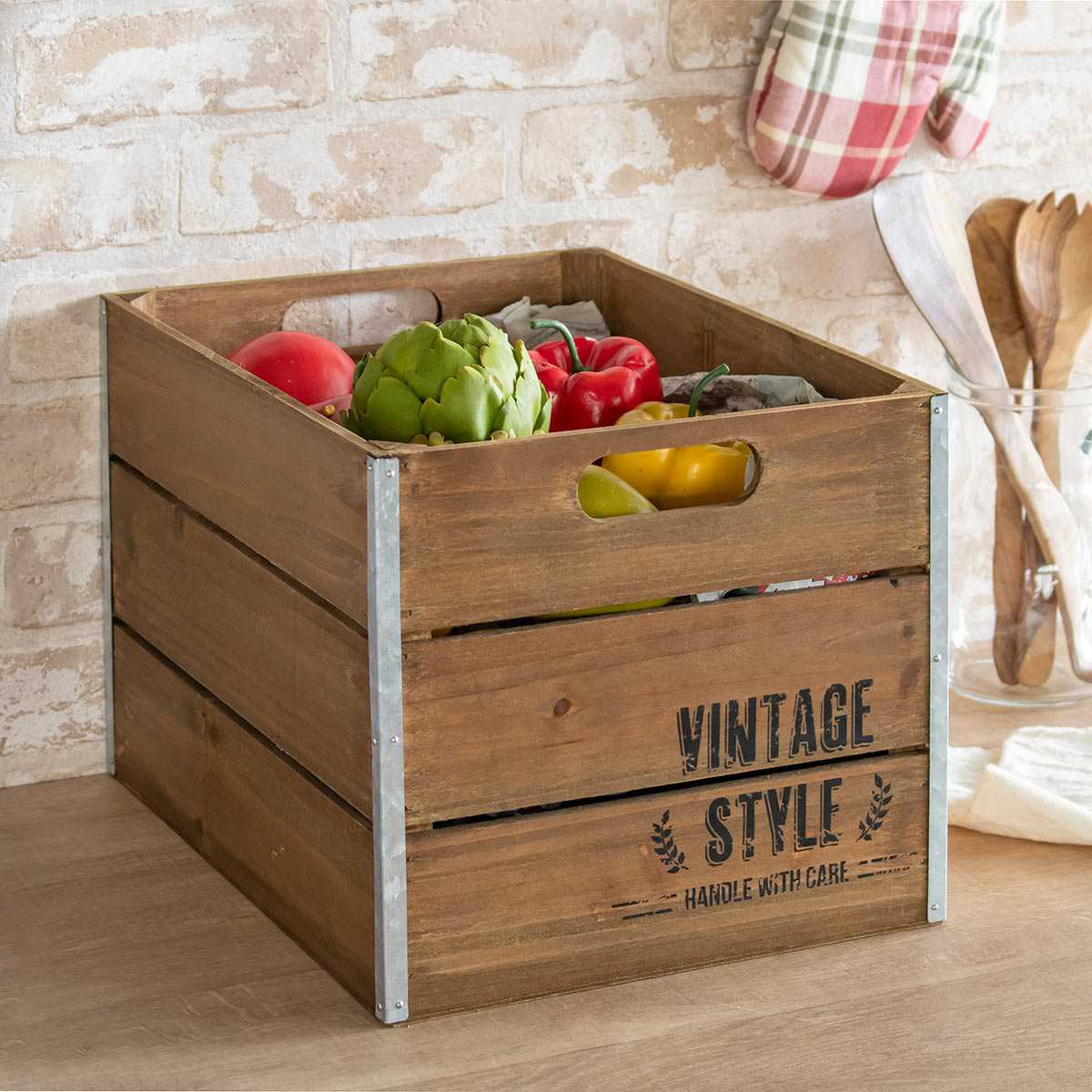 収納ボックス ホルツ ボックス （ 幅27.5×奥行36×高さ25cm 小物入れ