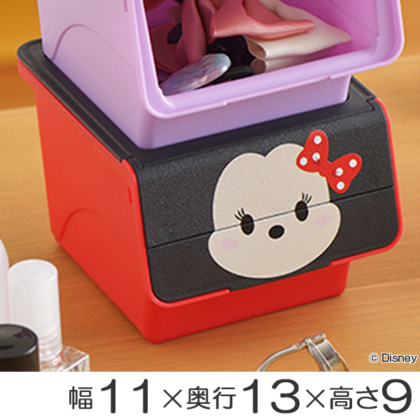 小物入れ 幅11×奥行13×高さ9cm ツムツム クワトロ ミニーマウス