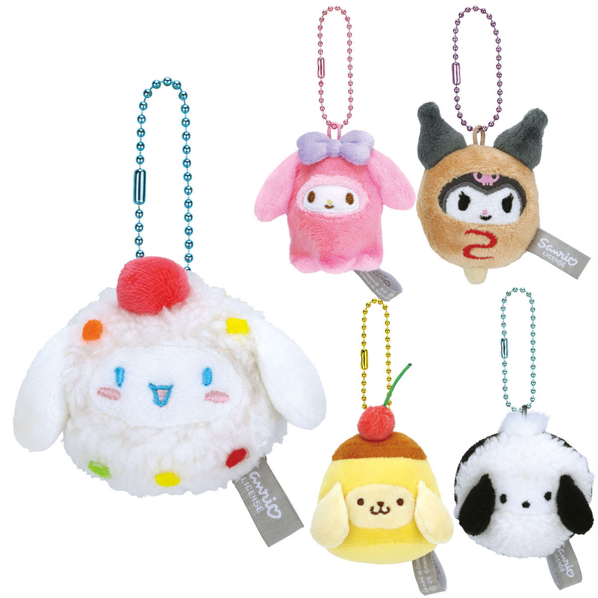 キーホルダー ぬいぐるみキーホルダー サンリオ なりきり 食べ物